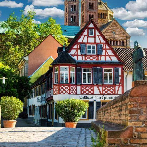 Gasthaus Zum Halbmond Hotel Speyer Buitenkant foto
